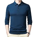 Photo Gallery dsdfsvew polo di lana di seta uomo manica lunga top casual caldo polo camicie nero lusso camicia uomo polo, blu navy, xxl Photo Gallery dsdfsvew polo di lana di seta uomo manica lunga top casual caldo polo camicie nero lusso camicia uomo polo, blu navy, xxl
