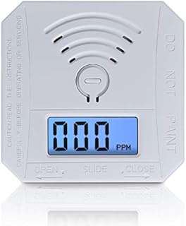 Carbon Monoxide Detector ,CO Gas Monitor Alarm Detector Complies with UL 2034 Standards ,CO Sensor with LED Digital Display for Home,Depot,Battery Powered