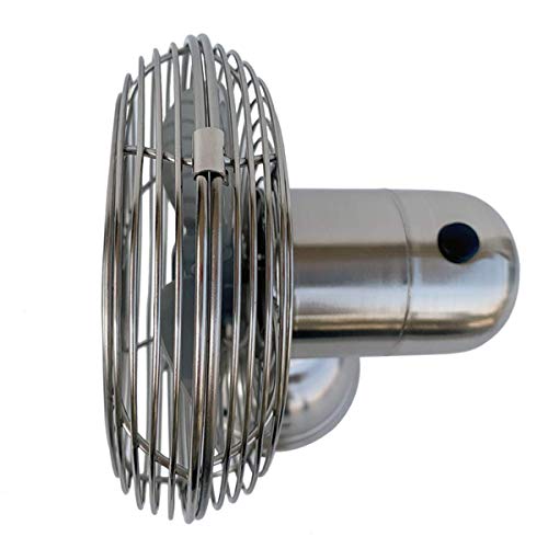 Hunter 90512Z Oscillating Personal Retro Usb Fan, 1 Speed Setting, 70 Degree Tilt Angle, 5" Inch, Brushed Nickel #TOP6