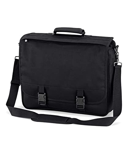 Quadra Portfolio Expandable Briefcase - Navy or Black / 41 x 34 x 10cm3