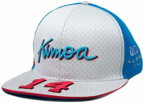 Boné Alpine Racing F1 2022 Kimoa Team Fernando Alonso Miami GP Branco, Branco, tamanho �nico