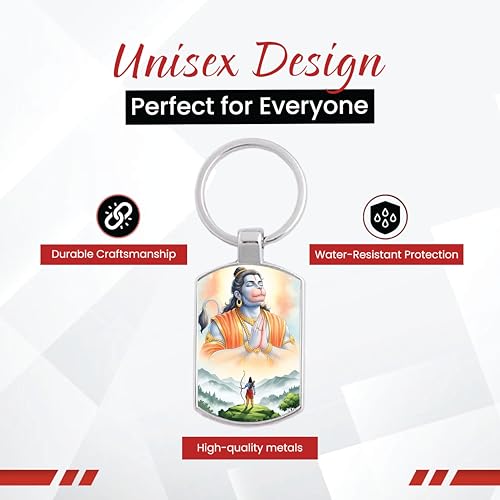Image of Stylish Metal Keychains with Permanent Glossy Print - Inspirational Quotes & Spiritual Designs - Perfect Key chains for loved ones, Personal Use, Gifts & Return Gifts