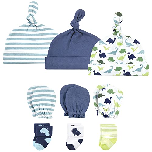Image of Hudson Baby Unisex Baby Caps, Mittens and Socks Set, 0-6 Months