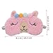 Ipetboom Alpaca Sleep Mask Set 2Pcs Soft Travel Eye Masks Light Blocking Design for Comfortable Sleep for Home Travel Meditation