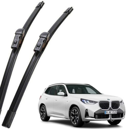 Image of Oshotto Frameless (O.E.M Type) Wiper Blades Compatible with BMW X3 (2017-2024) (26 inch / 20 inch)