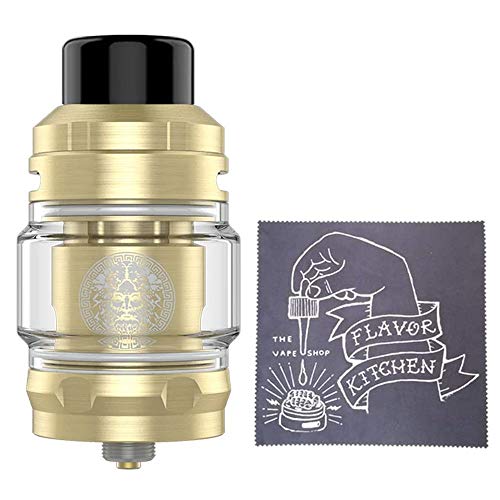 GEEKVAPE ZEUS SUB OHM TANK ギークべイプ ゼウス サブオーム タンク 安心のトップエアフロー 爆煙 +FlavorKitchenオリジナルVAPEクロスセット (Gold)