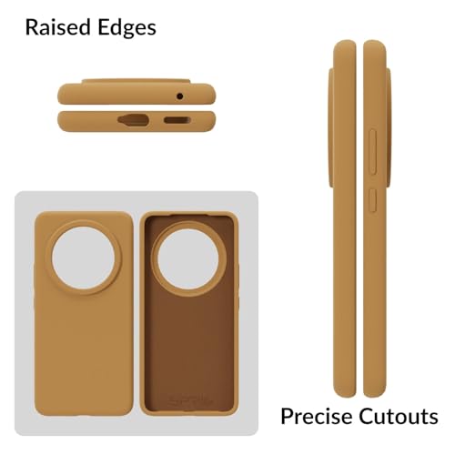 Image of SPRIG Compatible with Vivo T4 Premium SilkTone Back Cover Drop Tested Shock Proof Mobile Case for Men, Women, Boys and Girls with Camera Protection (Gold Brown)