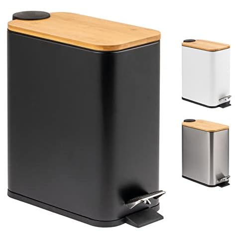 bremermann Cubo de basura con tapa de bambú (5 L) Cover