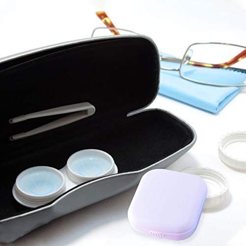 HEALLILY 4 Pcs Caso da Lente de Contato de Viagem Com Pinça de Lente de Contato Vara Removedor de Ve
