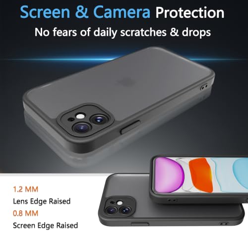 Image of iPhone 11 Case,Translucent Matte(Black, iPhone 11)