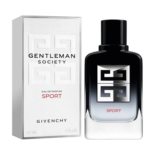 Givenchy Gentleman Society Sport Eau de Parfum en Spray, 60 ml, fresco, amaderado, aromático, con notas de limón, vetiver y maderas ámbaradas