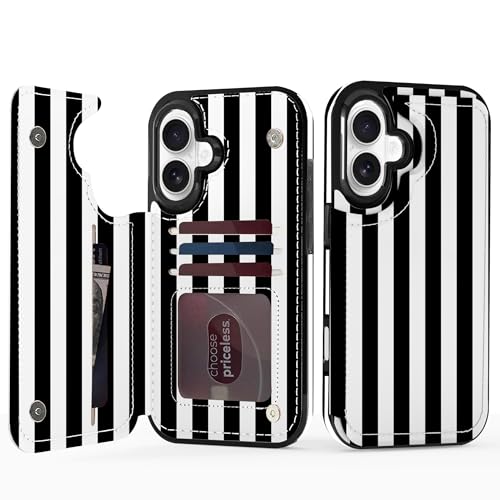 Étui portefeuille iPhone 17 durable protégeant l'écran contre les chutes