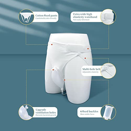 image for lefeke Wearable Urinal for Men,Protable Male Urine Collection Bag，Re