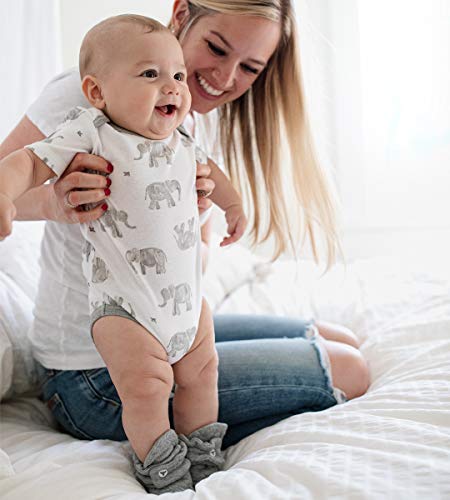 Image of Burt's Bees Baby Baby Bodysuits, 3-Pack Long & Short-Sleeve One-Pieces, 100% Organic Cotton