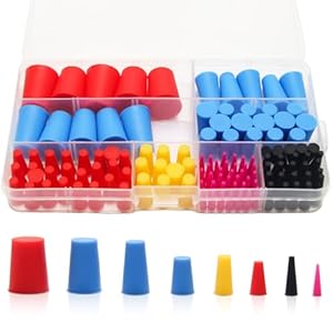 Coldairsoap 125 Stück Silikon-Gummistopfen Set