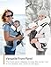 besrey Baby Carrier Hip Seat for Dad, Front Summer Infant Carrier Newborn to Toddler, Plus Men Backpack Holder, Harness for Carrying Infant, Hip Seat with Strap