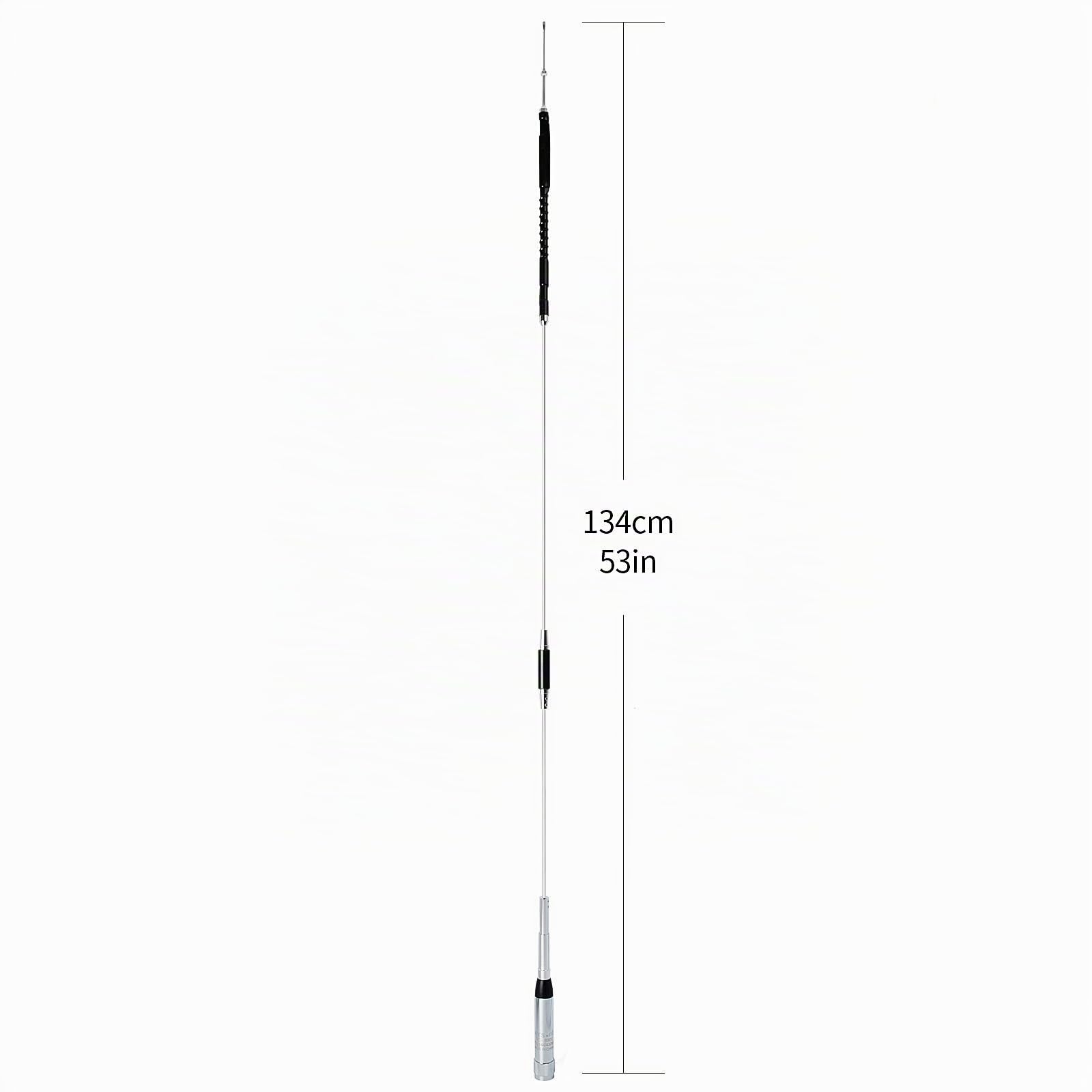 HYS Quad Band 29 (FM) / 50 (FM) / 144/430 MHz Antenne Edelstahlantenne Kompatibel mit Mobilfunk-Transceiver FT-8900R TYT TH-9800 Wouxun KG KG-UV950p KG-UV920R QYT KT-7900D KT-UV980 Plus