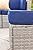OPENAIRCOMFORT 5/7-Piece Luxury Rattan Sofa Set, All-Weather Wicker Sectional, UV Protected, Ideal for Garden, Patio, Poolside, Balcony (Gray/Blue, 7 PCS)