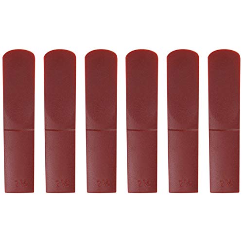 6 pcs Alto Saxophone Reeds 2.5 Strength Reeds for Alto Saxophone
