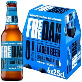 Free Damm | Cerveza Sin Alcohol 0,0% | Sabor Original | Paquete 6...