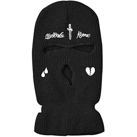June Sports 3-Hole Full Face Cover Ski Mask,Ski Face Mask Balaclava for Winter Outdoor Sports MK3-Sword Black Cover