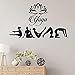 Pegatina Pegatina de vinilo Postura de yoga extraíble Calcomanía de pared Yoga Studio Decoración Lotus Hinduism Mural de pared Yoga Studio Wall Art 71x42cm Vinilo adhesivo de pvc letra negro