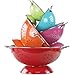 Calypso Basics by Reston Lloyd Powder Coated Enameled Colander, 5 Quart, Lemon