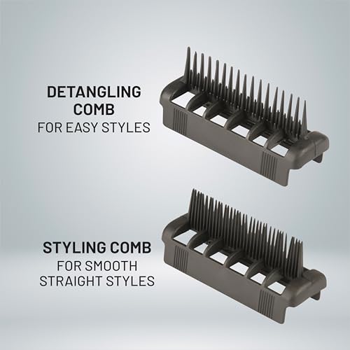 Image of Ozomax Windsor Self-Styling Hair and Beard Dryer Set - 1000W, 2-Speed Settings, 2 Comb Attachments for Styling and Smoothing