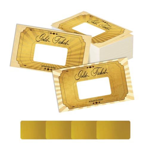 Cartes à gratter pour tickets et coupons de petites entreprises ou fête prénuptiale