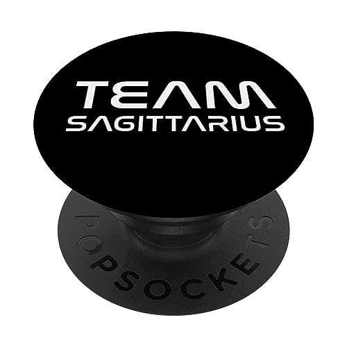 Cool White Font: Team Sagittarius Zodiac Astrological Sign PopSockets PopGrip Intercambiable