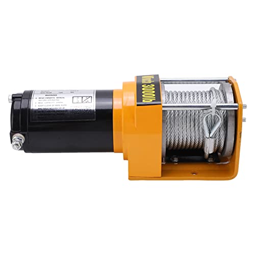Winch eléctrico portátil 12V con cuerda 5mmx10m acero inox miniatura 3