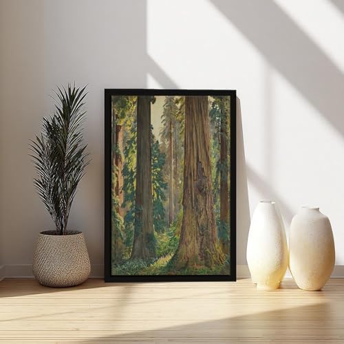 Toile imprimée Gunnar Widforss Redwoods, cadre mural de qualité - 6
