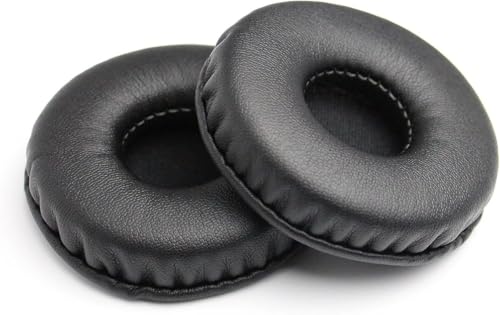 Image of Replacement Ear Cushions for Boat Rockerz 400, 430, 370, 900 and Sony WH-CH500 /CH510 /CH520 Headphones - 70mm Soft Leatherette Earpads with Memory Padding - Black
