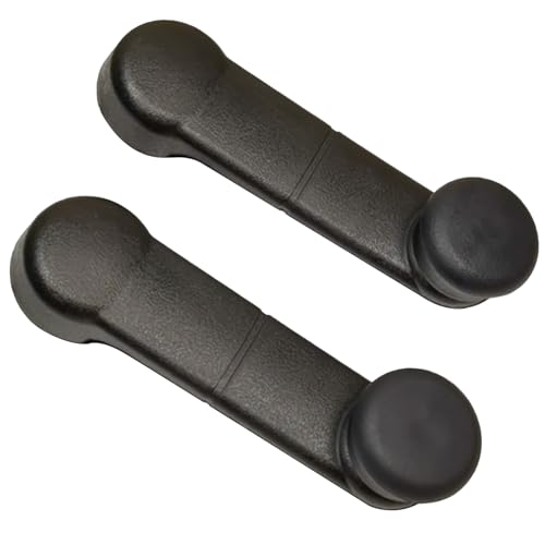 Image of Window Crank Handle for Ford F-150 F-250 F-350 F-450 F-550 Super Duty, E-150, E-250, Ranger & Lincoln Mark LT & Mazda B2300, Replaces 767MX, F37Z1023342A, Textured Black