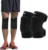 EULANT Knieschoner Volleyball mit Klett für Kinder & Erwachsene,Dicke SBR Schwamm Rutschfest Knieschützer für Scooter Skateboard Kampfsport Tanzen Fußball Handball Yoga Ski Radfahren MTB Arbeit