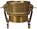 Dixon G500-B-BR Global ASTMC38000 Female Coupler x Male NPT, 5" ID, ASTMC38000 Forged Brass
