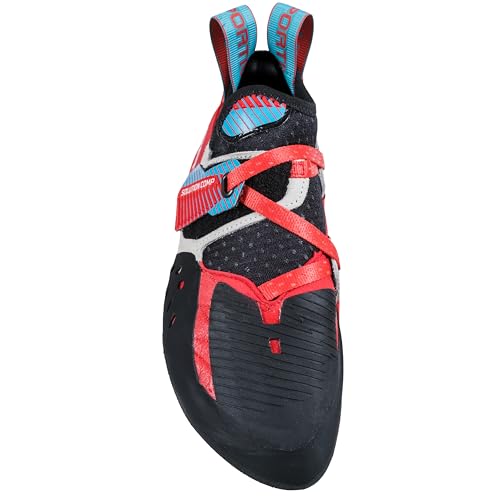 La Sportiva Womens Solution Comp Rock Climbing Shoes, Hibiscus/Malibu Blue, 6.5 by La Sportiva - Image 4