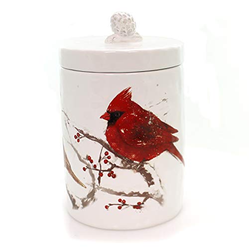 Burton & Burton Cookie Jar Cardinal Winter's Blessing