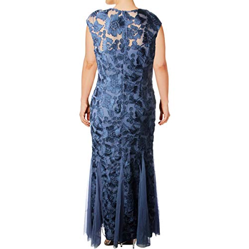 Image of Alex Evenings Women's Long Length Fit and Flare Mother of the Bride Dress with Godet Detail (Petite and Regular Sizes)