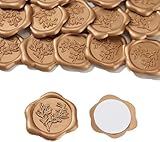 20 Stück Wachssiegel Selbstklebend,Vintage Goldene Wachssiegel Selbstklebends,Siegelaufkleber,Siegelaufkleber Hochzeit,Klassische Dekoration,für Einladungen,Umschläge,Geburtstage und Partys