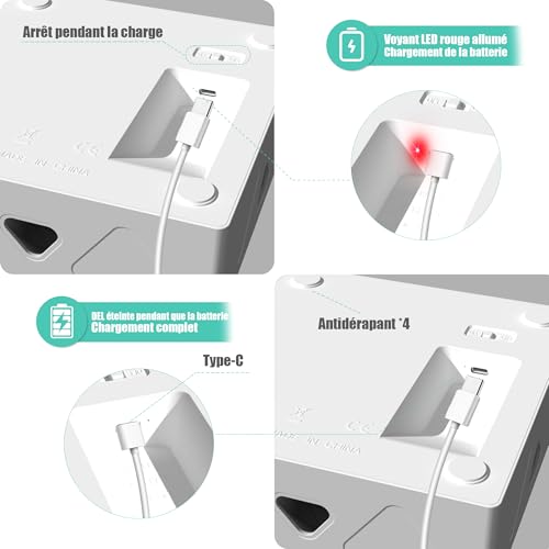 Migipaws Jouets pour Chat, Jouet interactif Automatique à 7 Trous pour Souris, Jouet d'éveil Ultra Amusant pour Les Chats d'intérieur, Rechargeable par USB, 4 pièces de Plumes – Image 6
