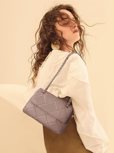 Image of Gladdon Quilted Crossbody Purses for Women Small Ladies Shoulder Bags with Chain Trendy Clutch Purse Cute Designer Bag