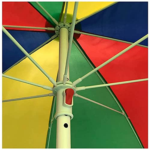 Pkfinrd Paraguas Patio Paraguas Al Aire Libre Paraguas Comercial Largo Paraguas, Playa Parasol con Base (Color : Color, Size : Size) - imagen 6