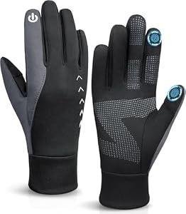 Cierto Touchscreen Winter Laufhandschuhe Schwarz