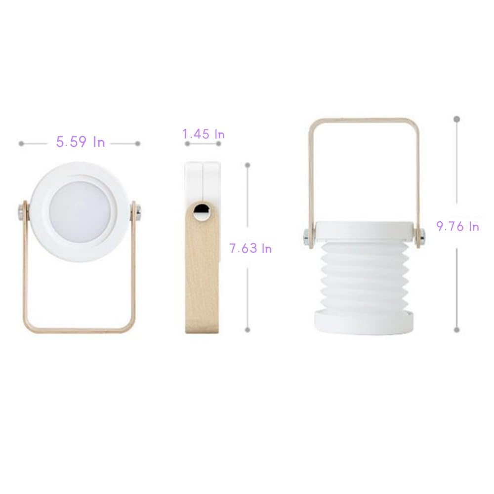 Linterna telescópica para niños, luz nocturna estirada, también linterna portátil, recargable por USB, práctica decoración de mesa de guardería, dormitorio y ABS, el mejor regalo de cumpleaños y