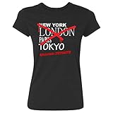 Premium Markenqualität JOllify Frauen T-Shirt RAGUHN-JESSNITZ G2426 - Farbe: schwarz - Design 3: Graffiti Streetart New York - Größe M