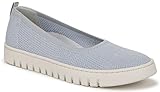 Vionic Women's Journey Uptown Skimmer Walking Sneakers– Supportive Lightweight Shoes with Arch Support Insole Blue Mist/Silver Knit Fabric 6.5 Medium