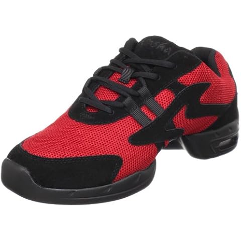 M Sansha Motion Dance Sneaker,Red/Black,12 M Sansha (10 M US Women's/7 M US Men's) Cover