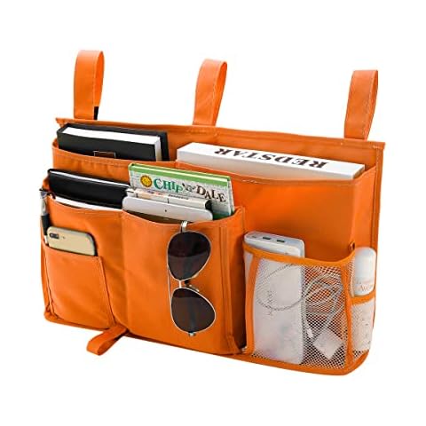 Bseash Bedside Caddy with 8 Pockets Cover
