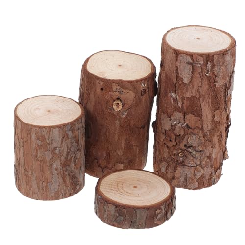Alasum 4 Stück Teiliges Miniatur-holzstamm Hamsterkäfig aus...